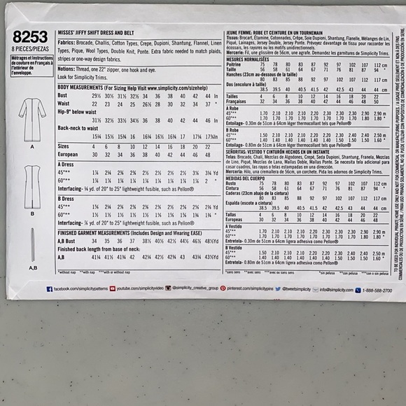 Simplicity pattern 8253, Butterick 3328 - Picture 5 of 5
